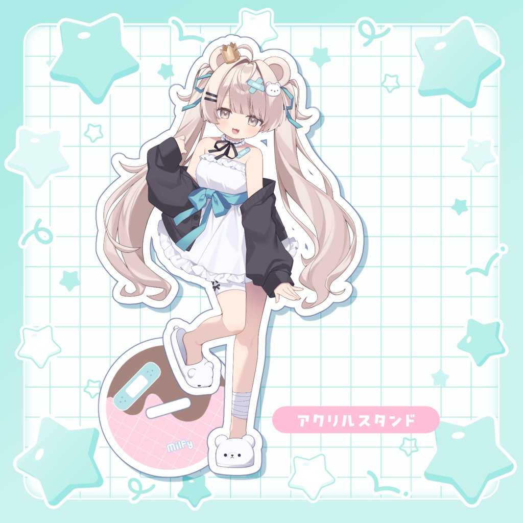 ミルフィ&真冬 アクリルスタンド/缶バッジ