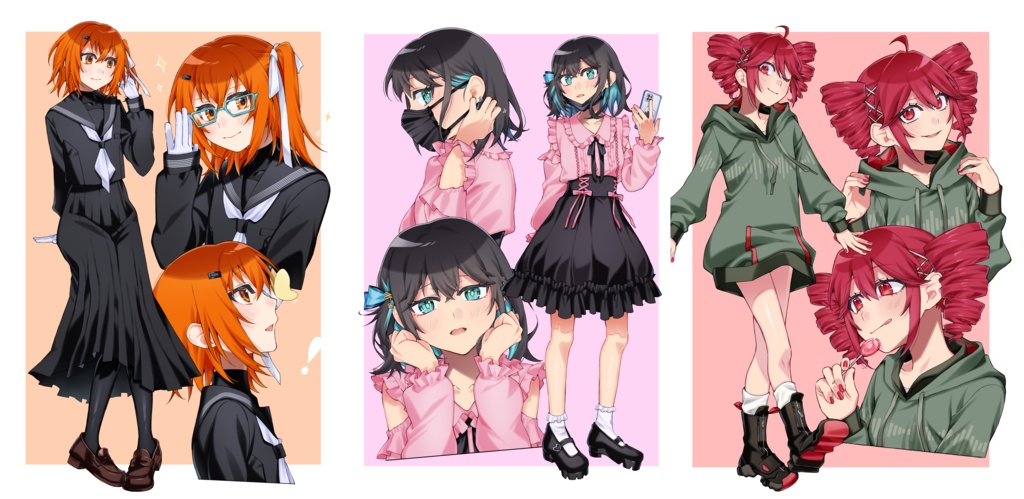 【ポストカード】足立レイ/宮舞モカ/重音テト