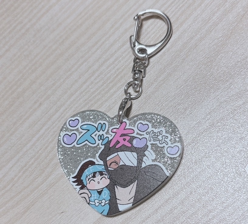 ズッ友ぎらぎらアクキー(ざっとぴんくver.)