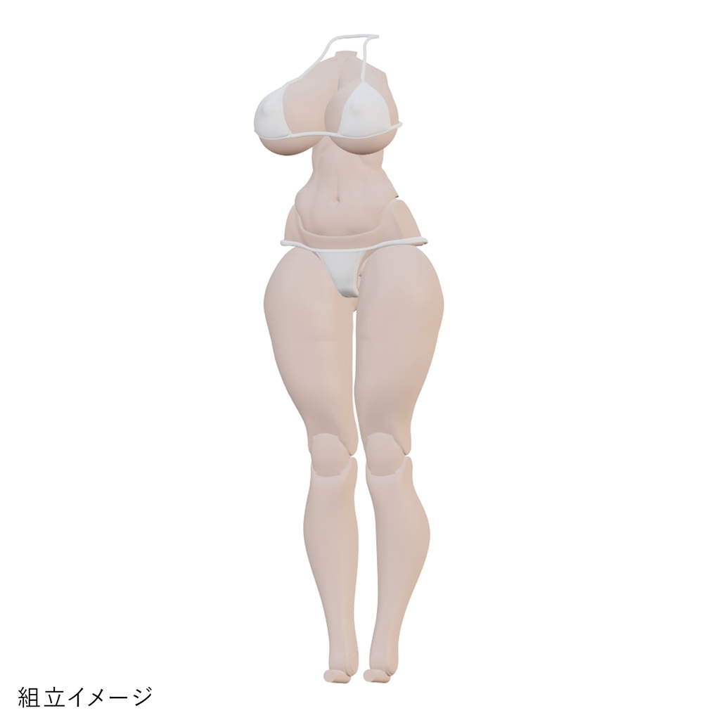 健康的なメリハリボディ 生脚ビキニ