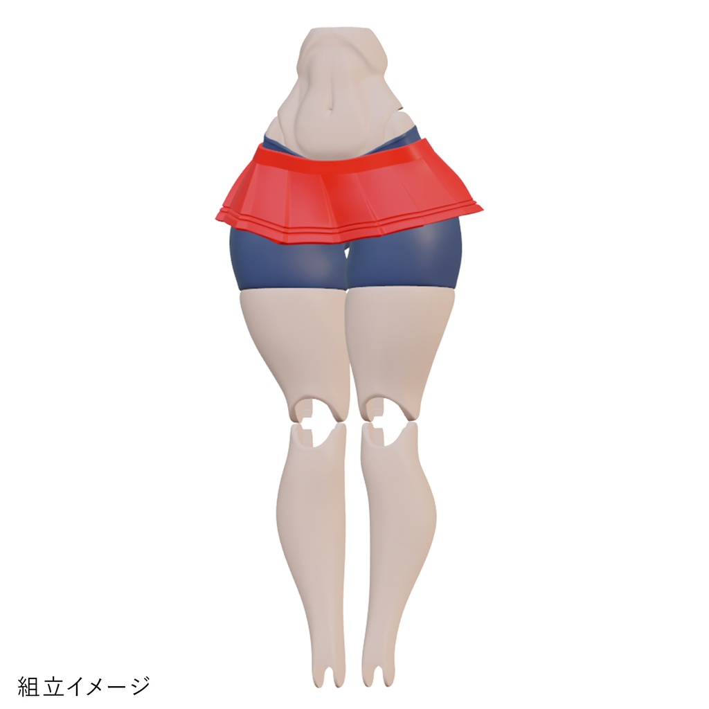 健康的なBlock2-Mのむっちりおなかとあんよスパッツ