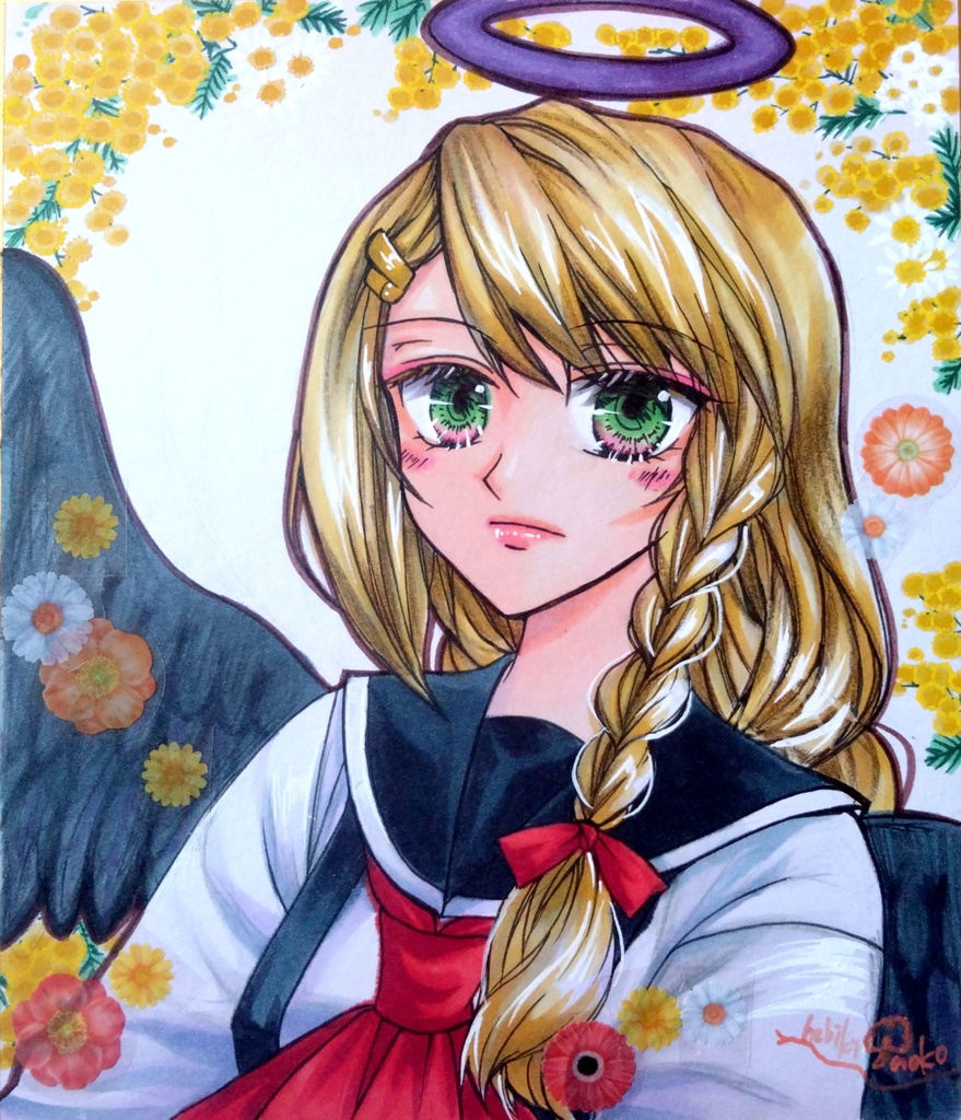 闇の天使リゼット色紙