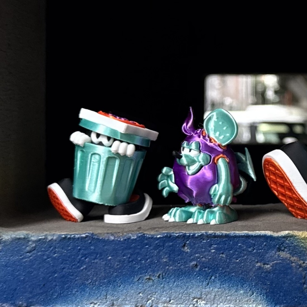 ゴミバケツ(仮)＆ゴミッキー 55mmフィギュアセット