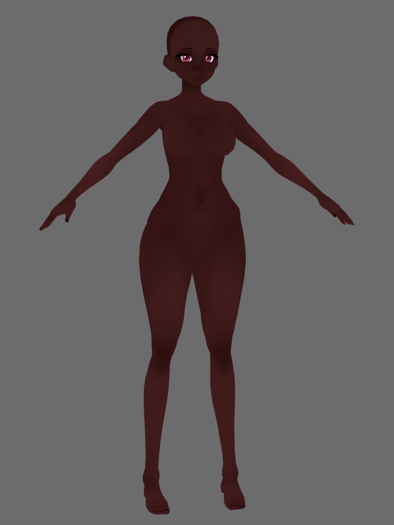 VRoid - Base skin set / feminine - 7 skin tones - Soft shading | Updated for VRoid 1.0