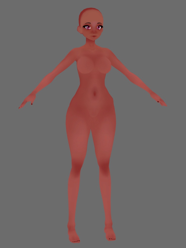 VRoid - Base skin set / feminine - 7 skin tones - Soft shading | Updated for VRoid 1.0