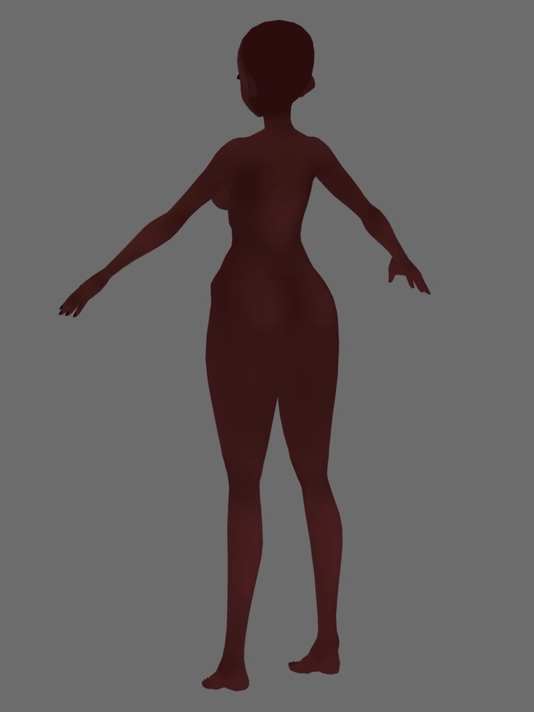 VRoid - Base skin set / feminine - 7 skin tones - Soft shading | Updated for VRoid 1.0