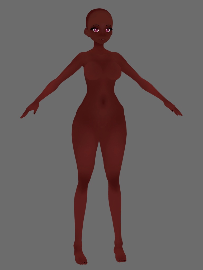 VRoid - Base skin set / feminine - 7 skin tones - Soft shading | Updated for VRoid 1.0