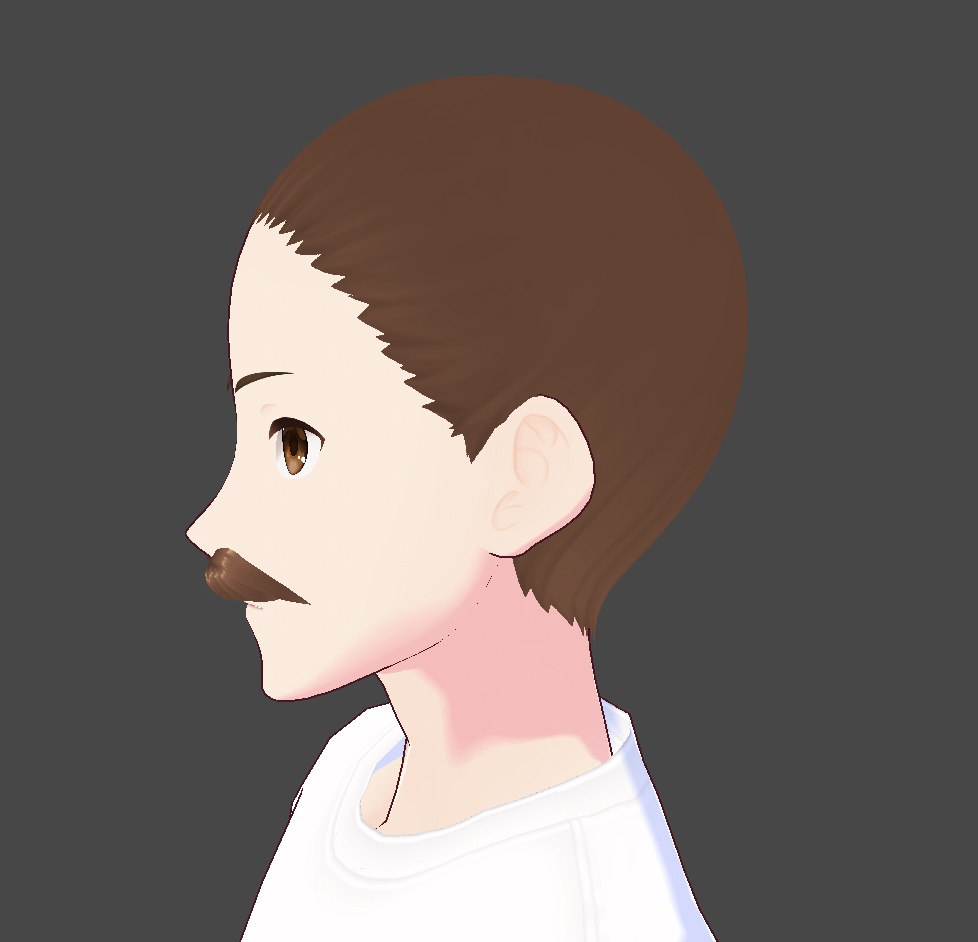 Vroid | Moustache Preset | Full shaped beard | Updated for VRoid 1.0