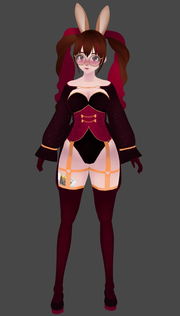 VRoid | Magical girl glitter jacket with heart detail | VRoid 1.0