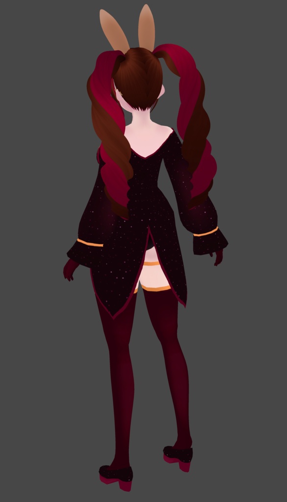 VRoid | Magical girl glitter jacket with heart detail | VRoid 1.0