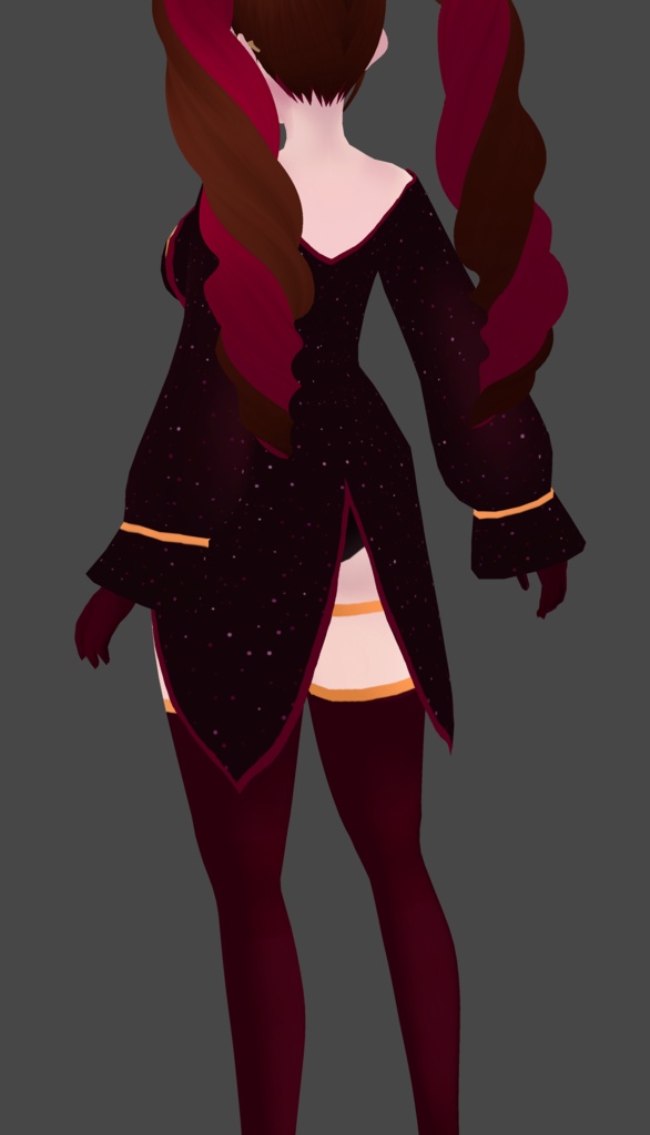 VRoid | Magical girl glitter jacket with heart detail | VRoid 1.0