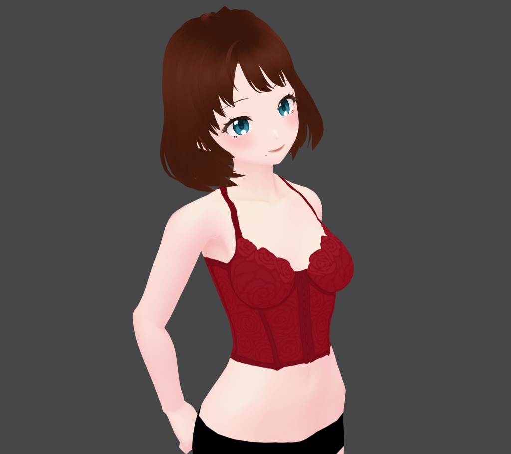VRoid | Lace Bustier - 6 Colours | VRoid 1.0