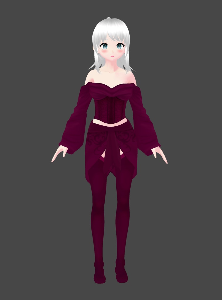 VRoid | Mystic Corset Skirt and Stockings | VRoid 1.0