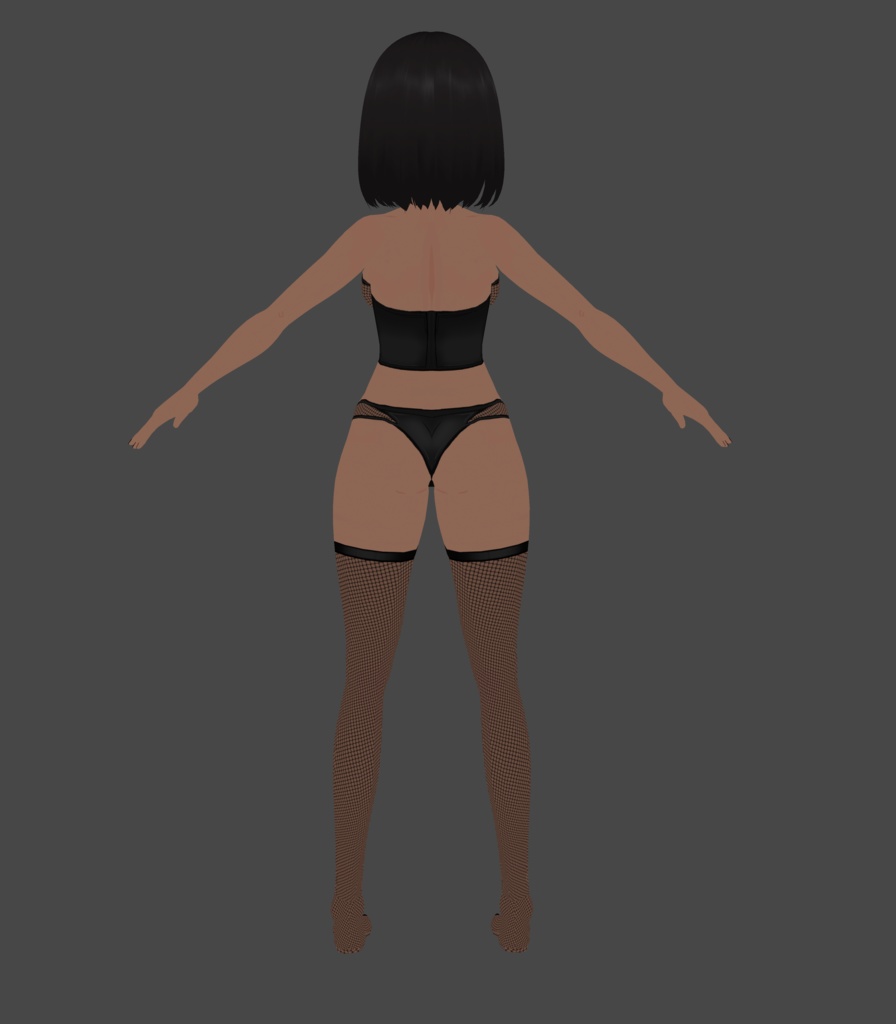 VRoid | Risque Mesh Lingerie Set | VRoid 1.0+