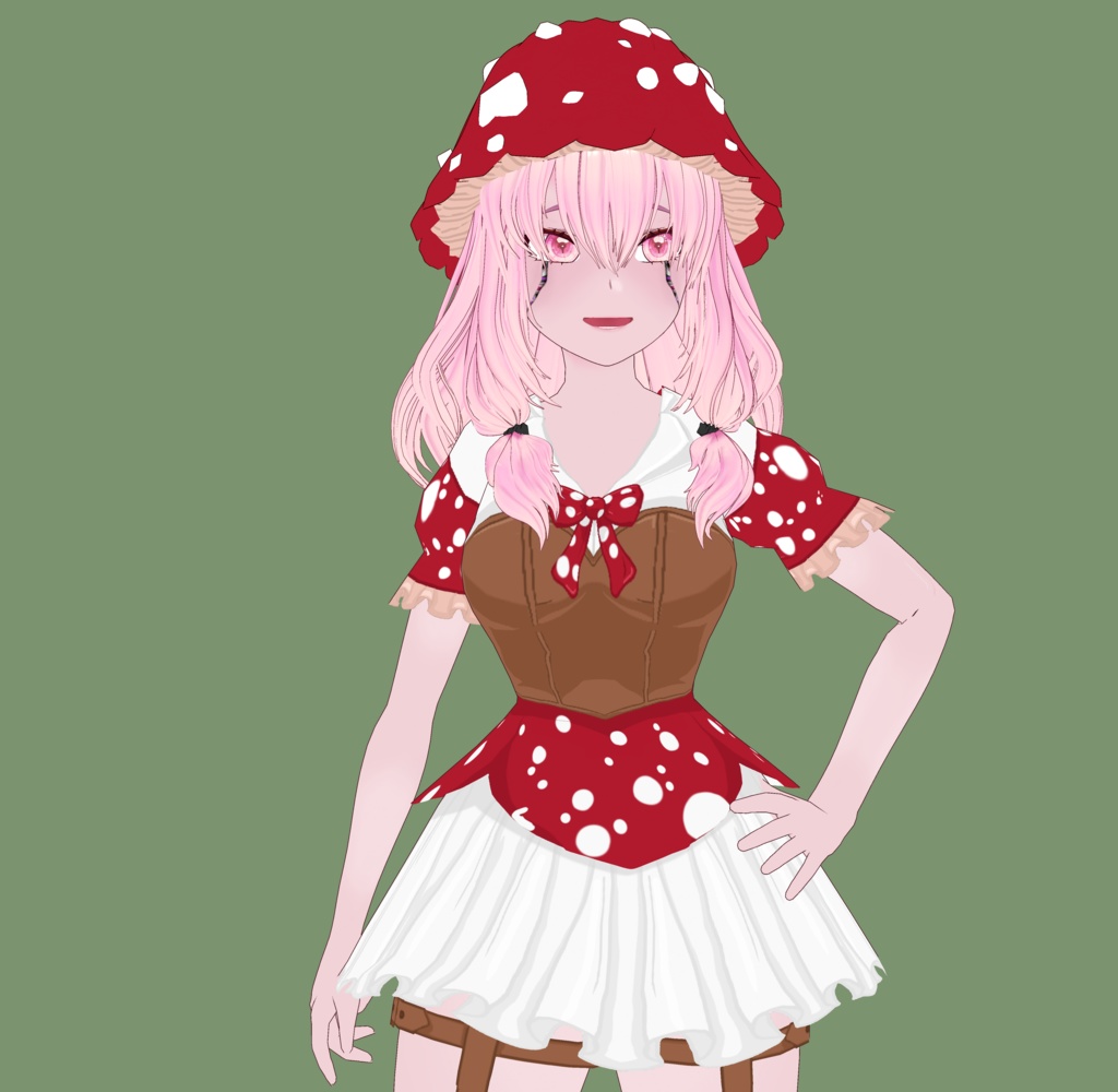 VRoid | Mushroom Cottagecore Outfit | VRoid 1.0+