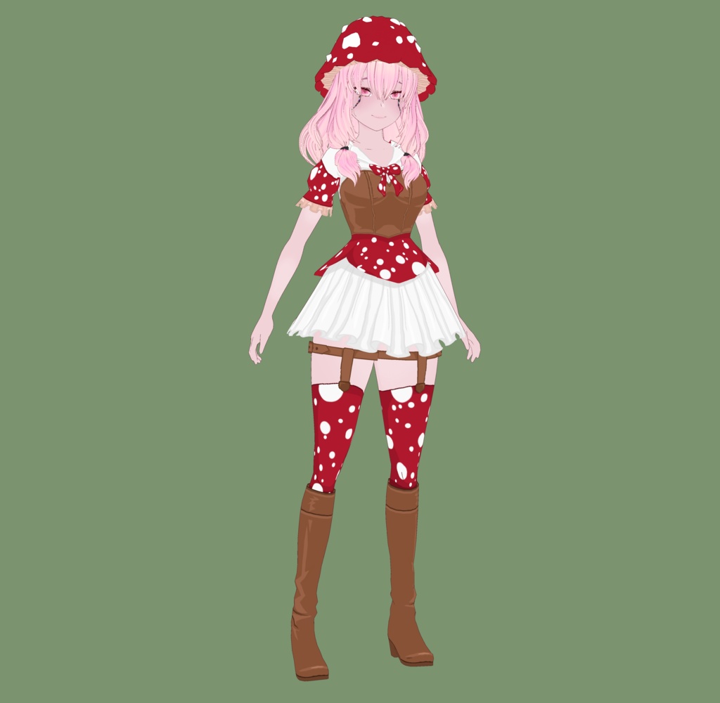 VRoid | Mushroom Cottagecore Outfit | VRoid 1.0+