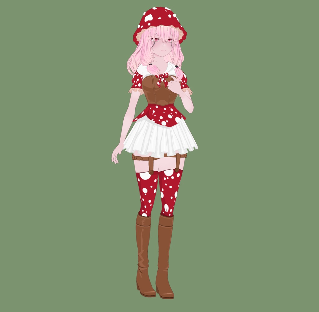 VRoid | Mushroom Cottagecore Outfit | VRoid 1.0+