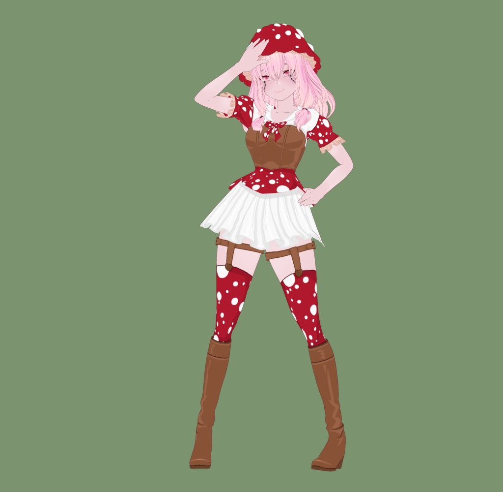 VRoid | Mushroom Cottagecore Outfit | VRoid 1.0+