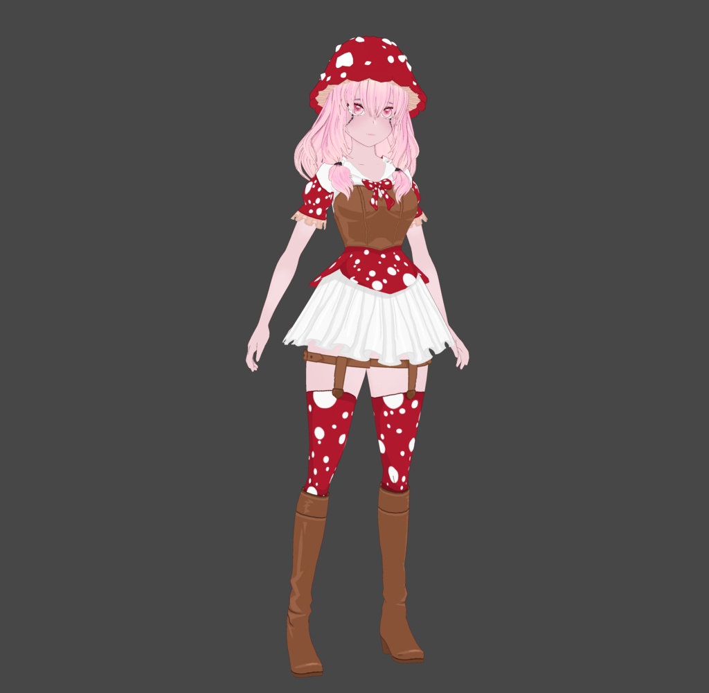 VRoid | Mushroom Cottagecore Outfit | VRoid 1.0+