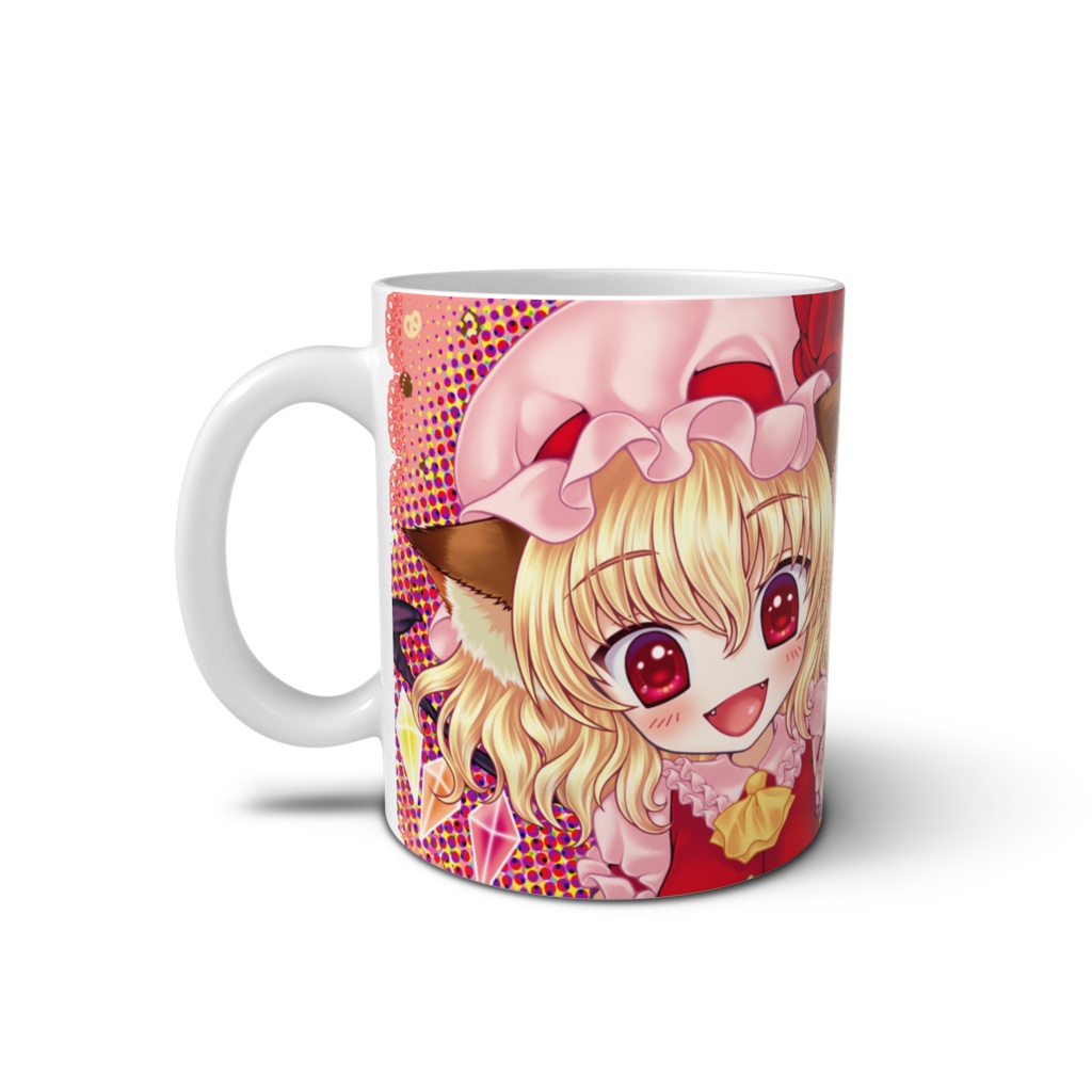 フランちゃんマグカップ(Flandre Scarlet Mug– Touhou Fanmade Design)