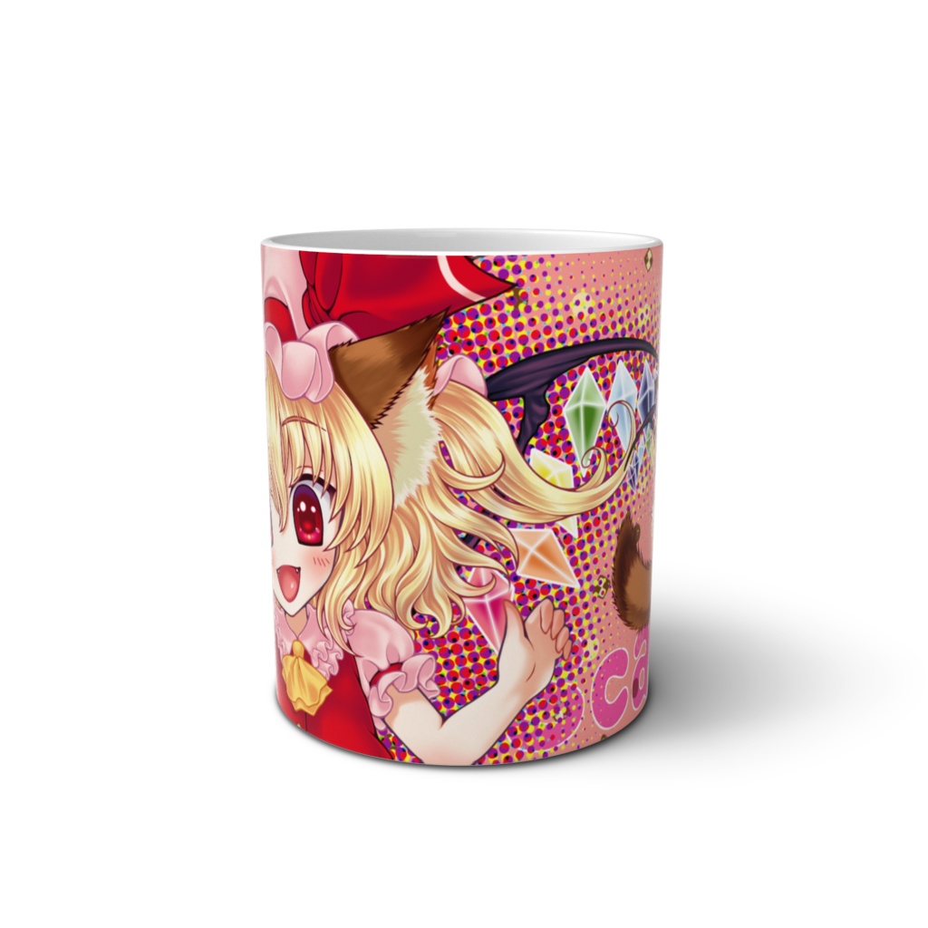 フランちゃんマグカップ(Flandre Scarlet Mug– Touhou Fanmade Design)