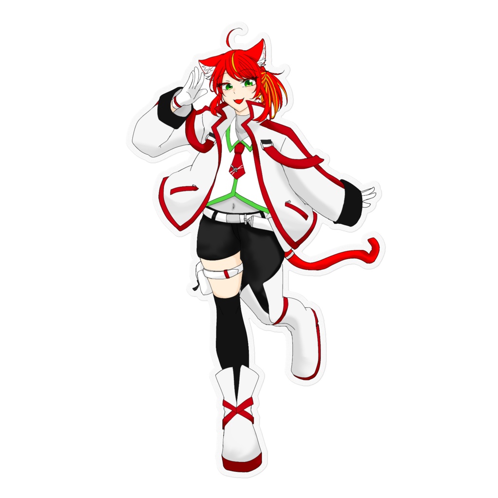 アイリス・N・フロース　立ち絵ステッカー