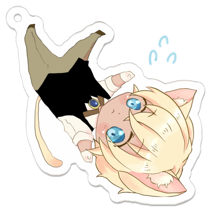 にゃんこバーボン　アクリルキーホルダー