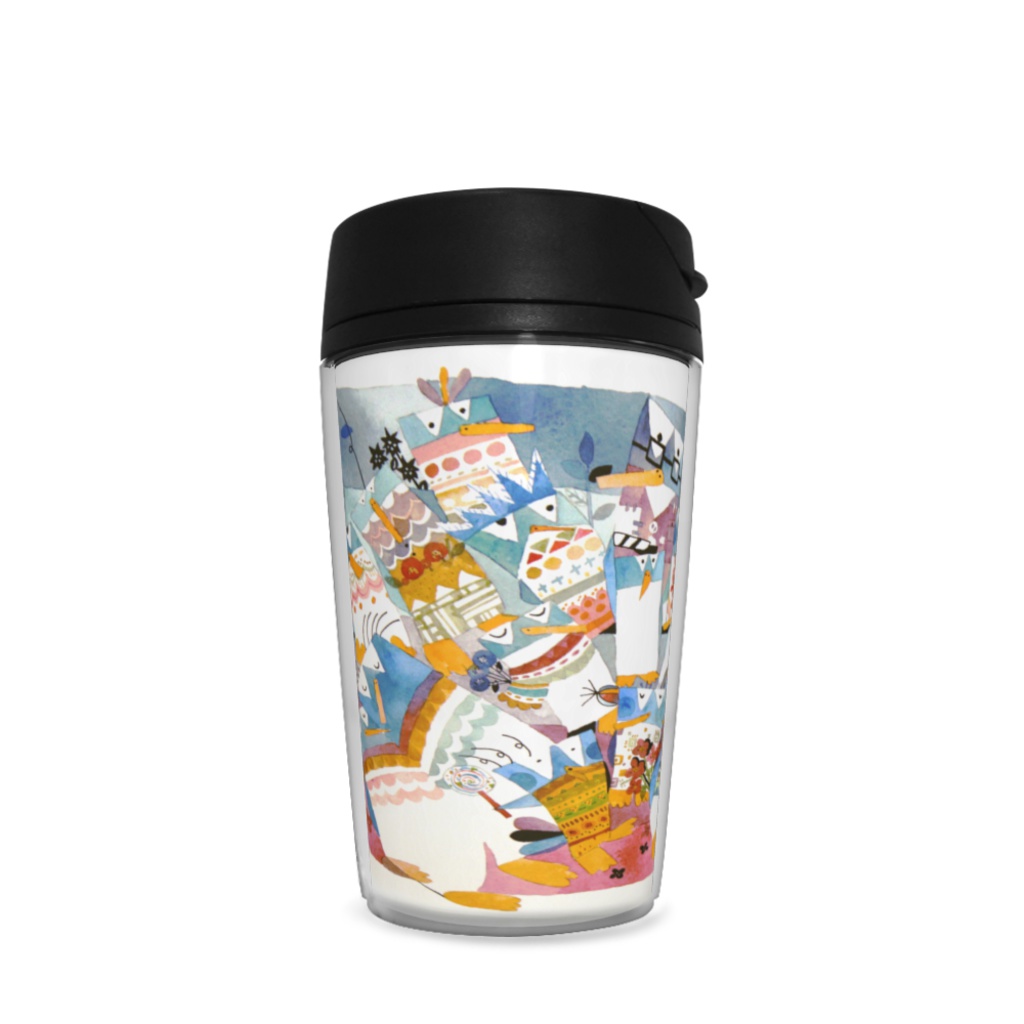 <タンブラー>『ぺんぎん』<水彩>