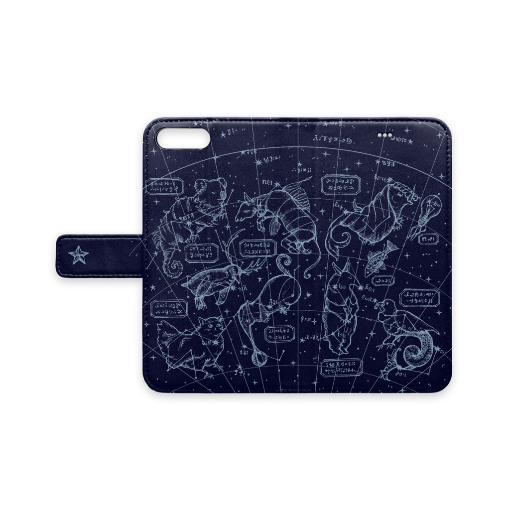幻獣天体図スマホカバー( iPhone 8 Plus / 7 Plus、 iPhone 8 / 7 / SE2、iPhone XS / X)