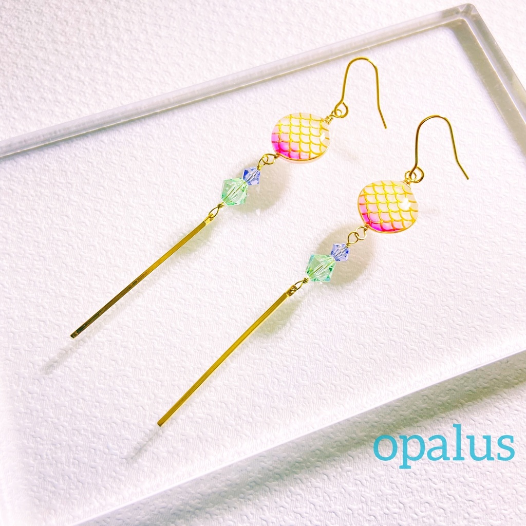 原神　白朮　イメージピアス/イヤリング