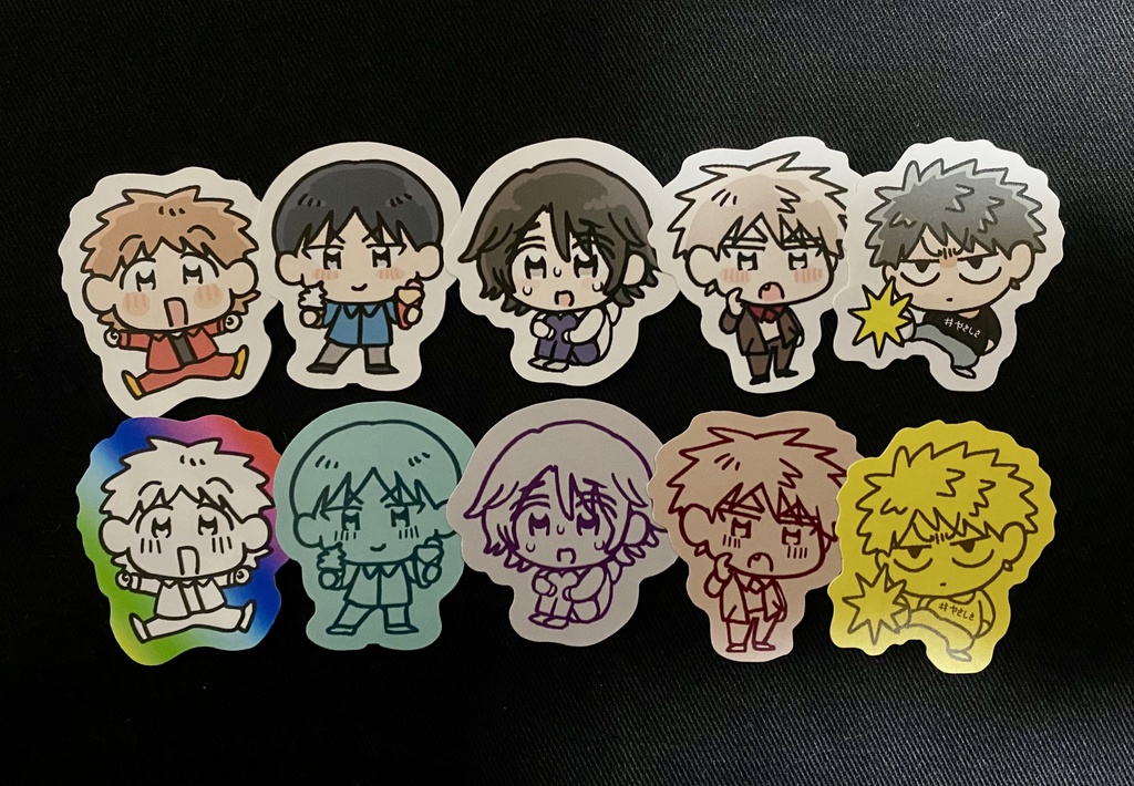 【新作】みにキャラフレークシール