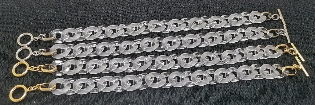 【18cm・ゴールド・シルバー】chainブレスレット