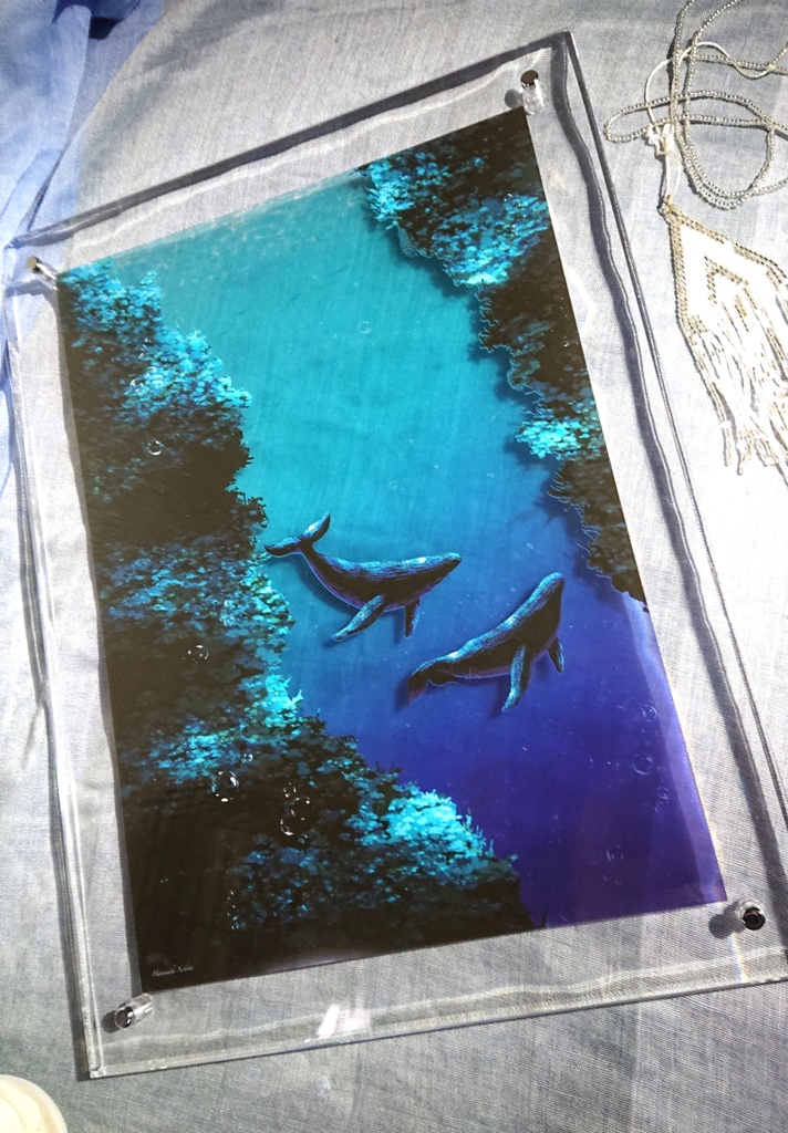 クジラのクリアポスター