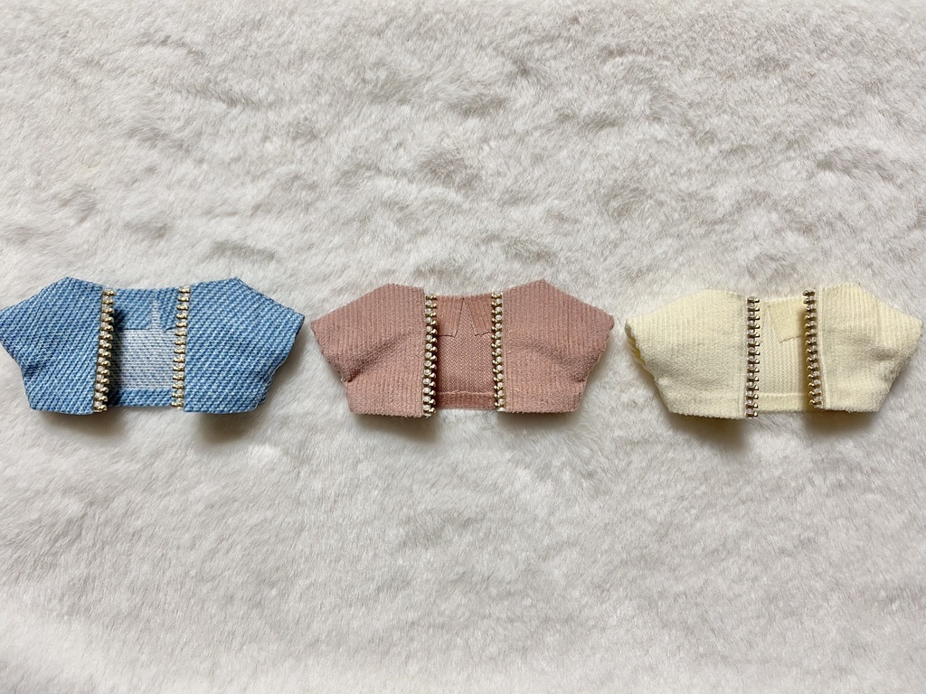 ぬい服 コーデュロイ&デニムアウター