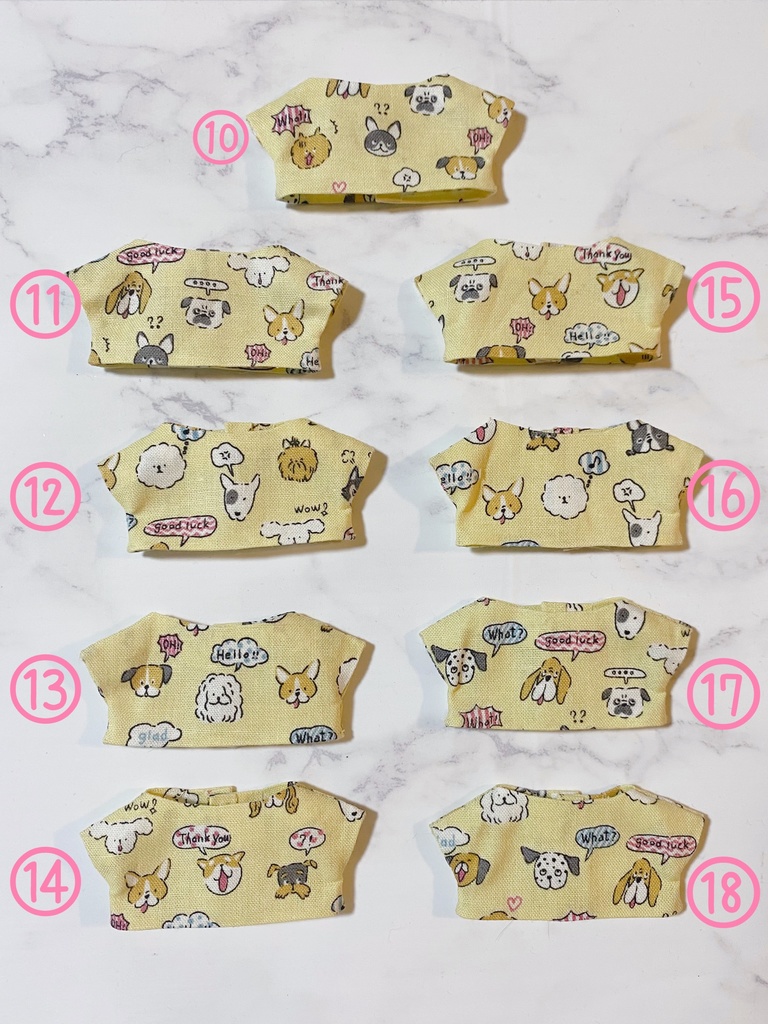 選べる!わんちゃんのぬい服🐕18種