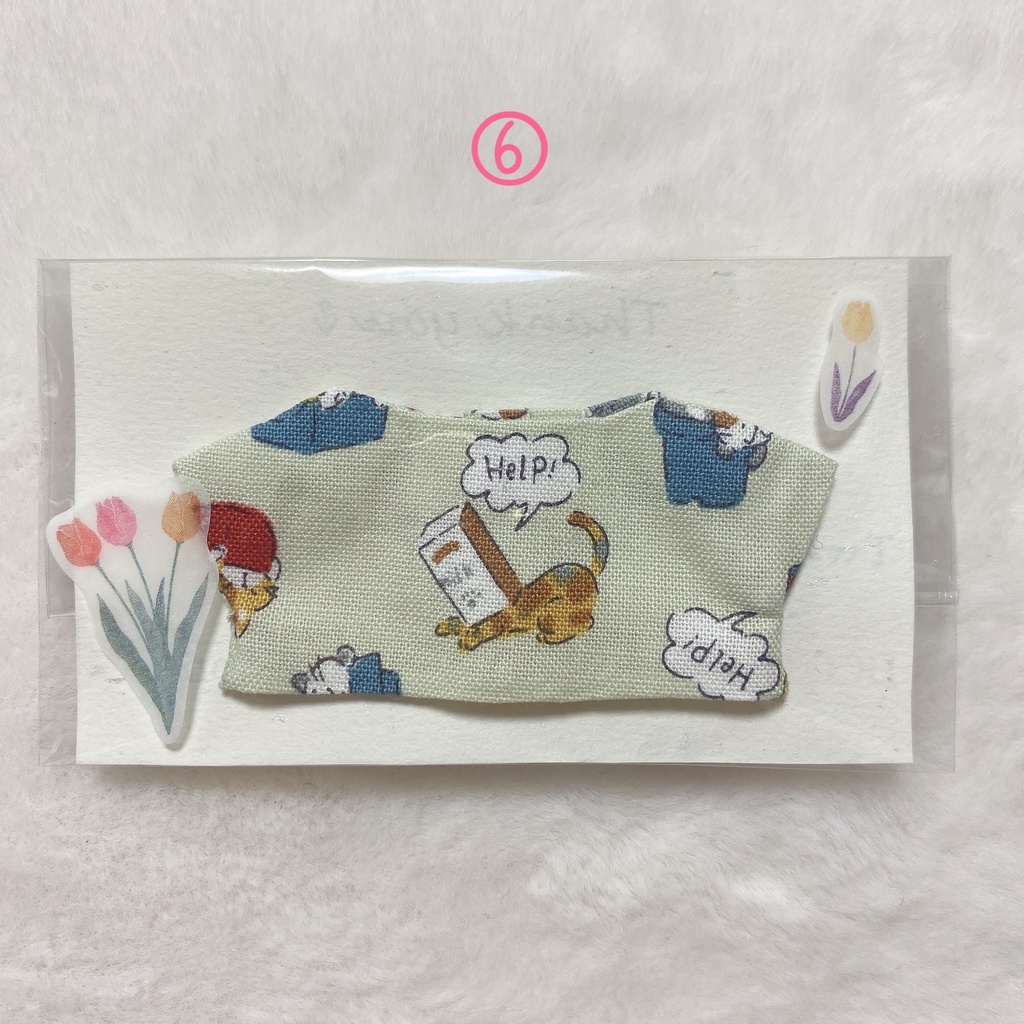 【ぱぺっとサイズ】選べる!ねこちゃんの服🐈10種