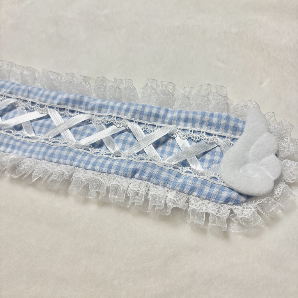 〔01〕ヘッドドレス 水色