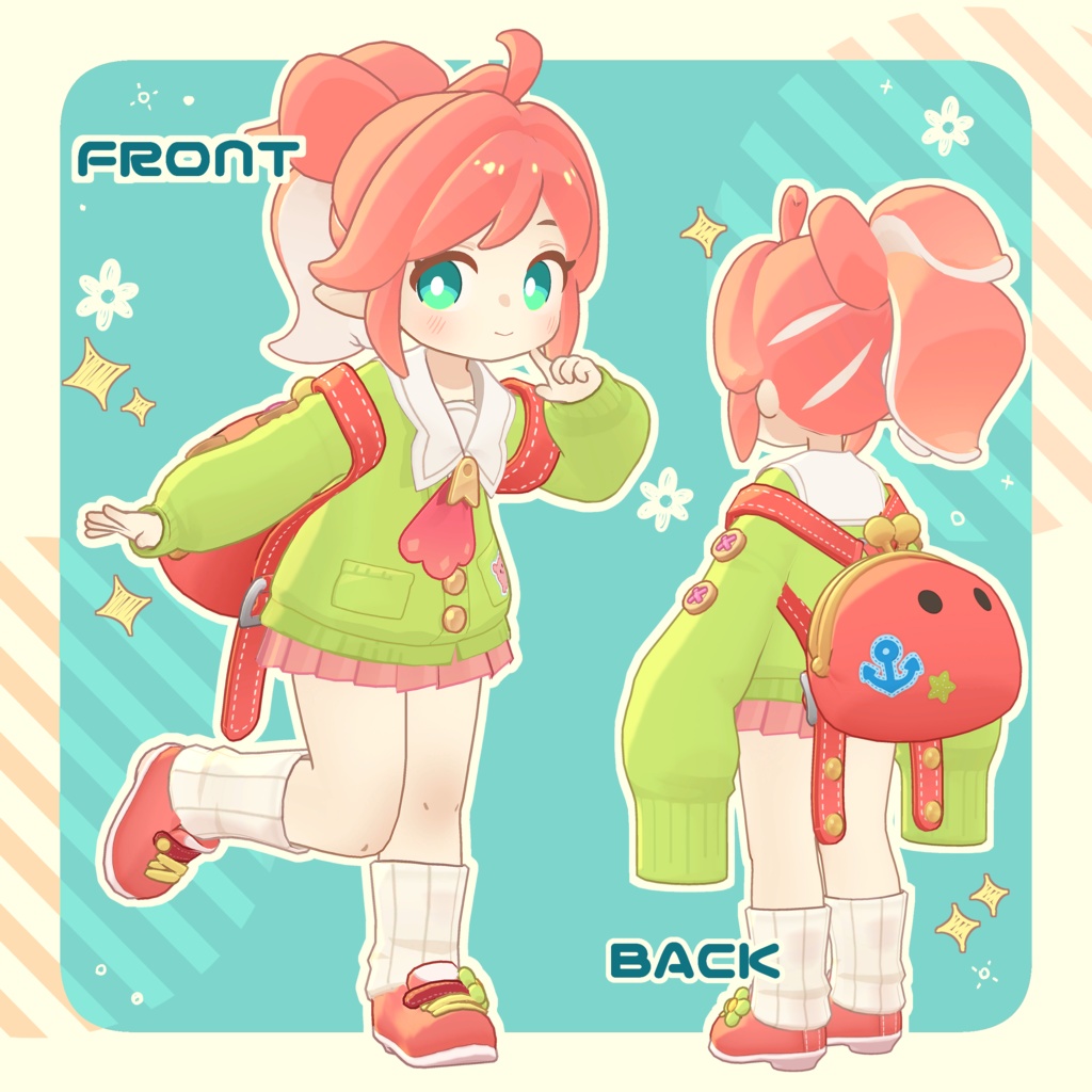 クララ専用髪型『たこあしポニーテール』