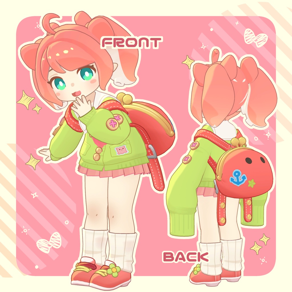 クララ専用髪型『たこあしツインテール』