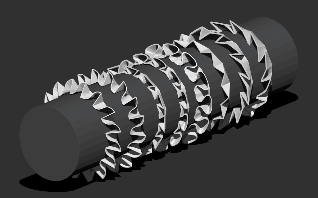 ZBrush用フリルIMMブラシ(Ver.2)