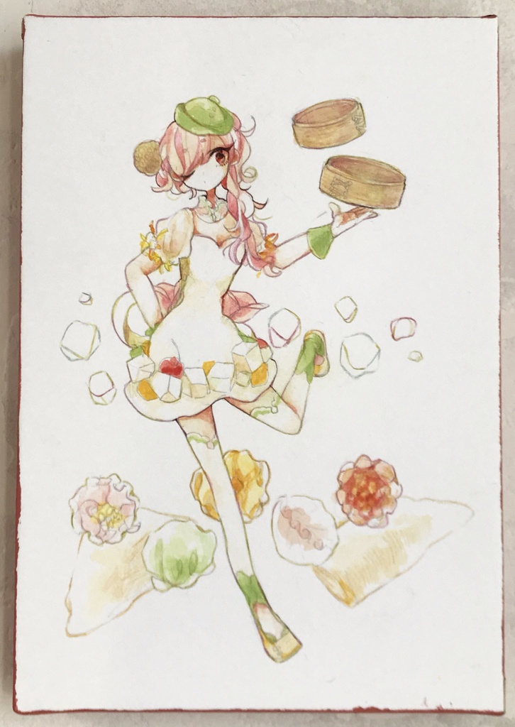 水彩イラスト+他グッズセット