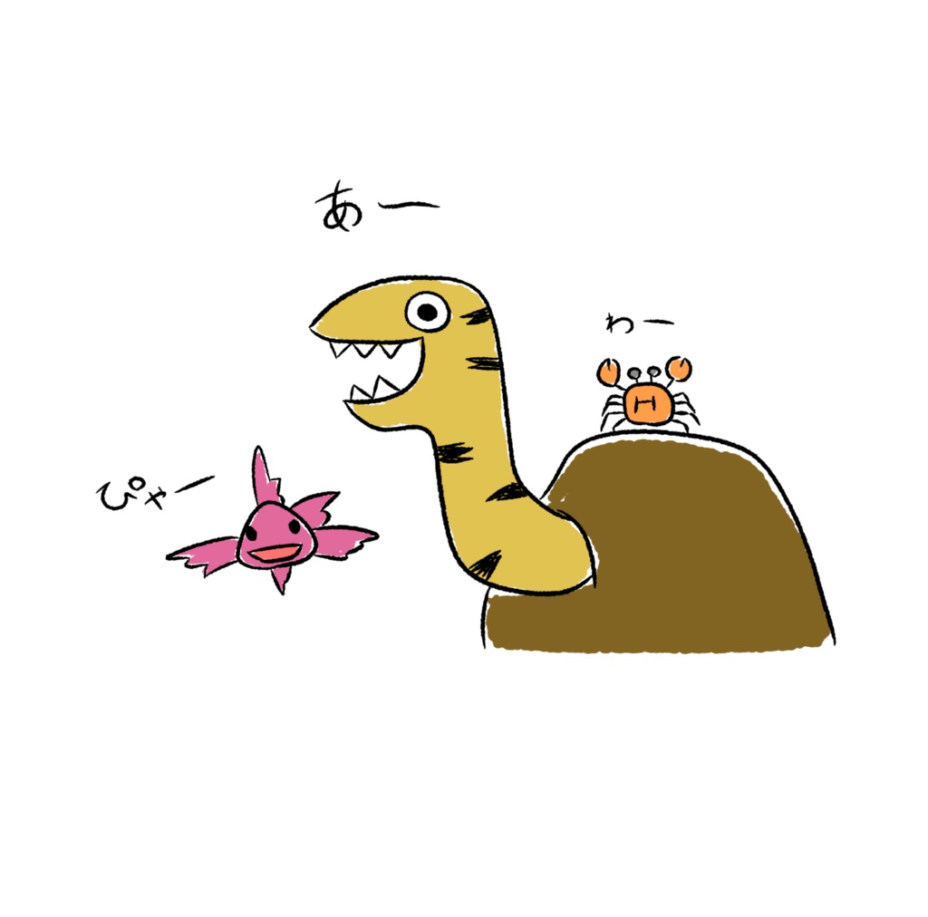 海の生き物たちのTシャツ