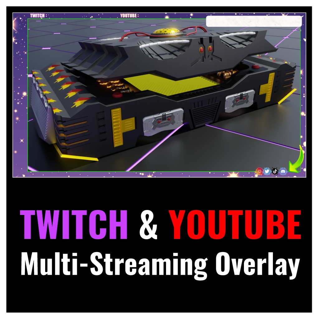 YouTube & Twitch Multi-Streaming Overlay