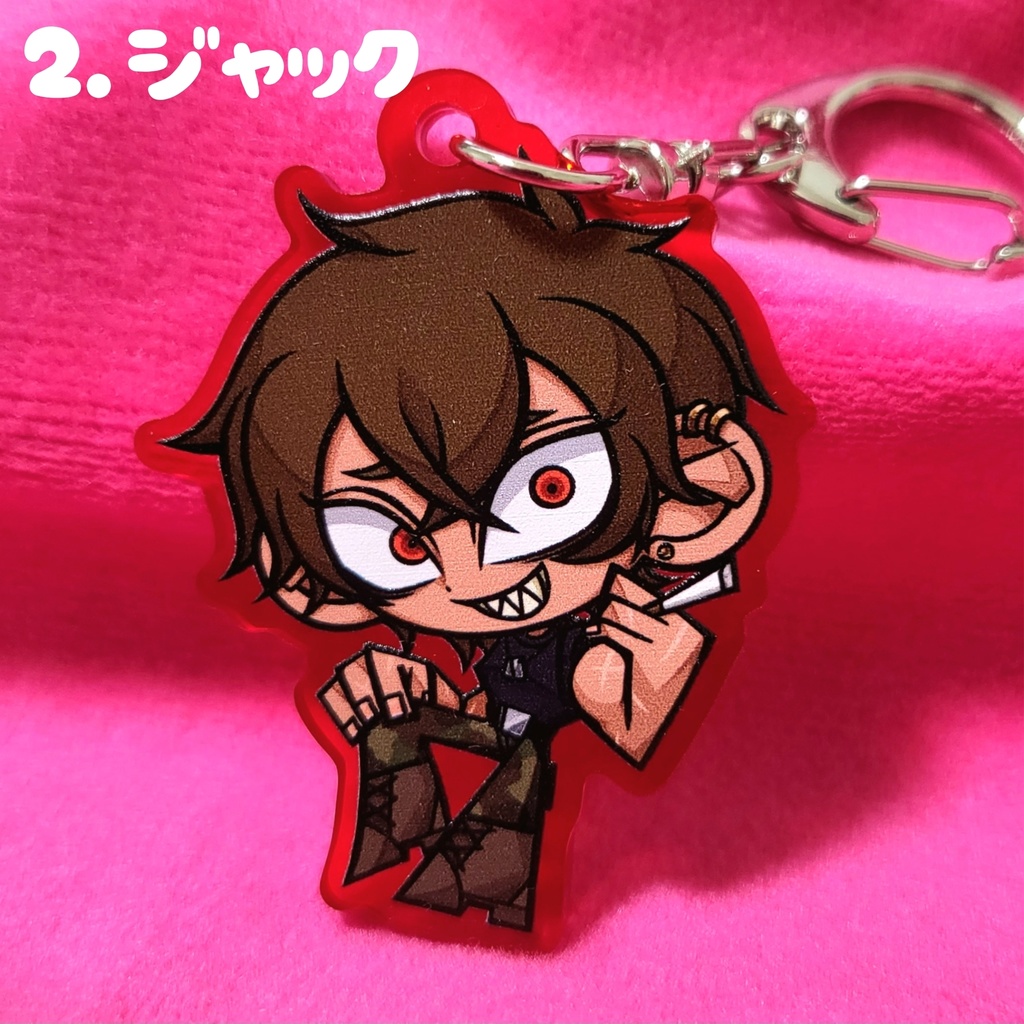 カラーアクリルキーホルダー(オスカー・ジャック・バジル)