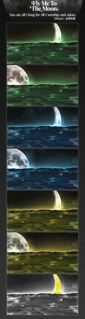 【無料背景】 Fly Me to The Moon | dynamic version