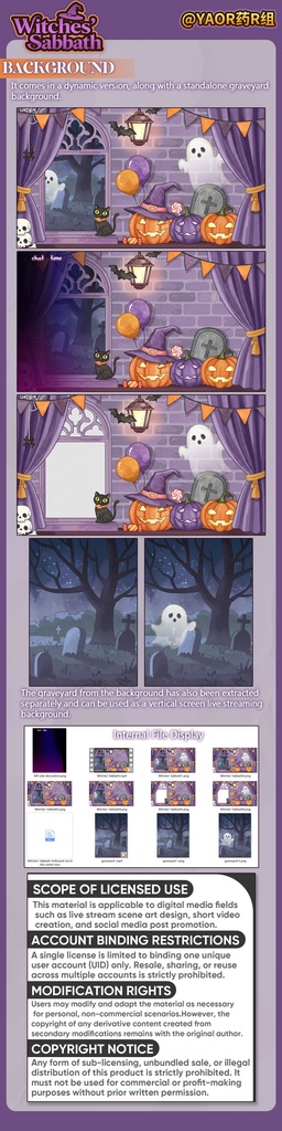 【動く背景】Witches' Sabbath | Happy Halloween