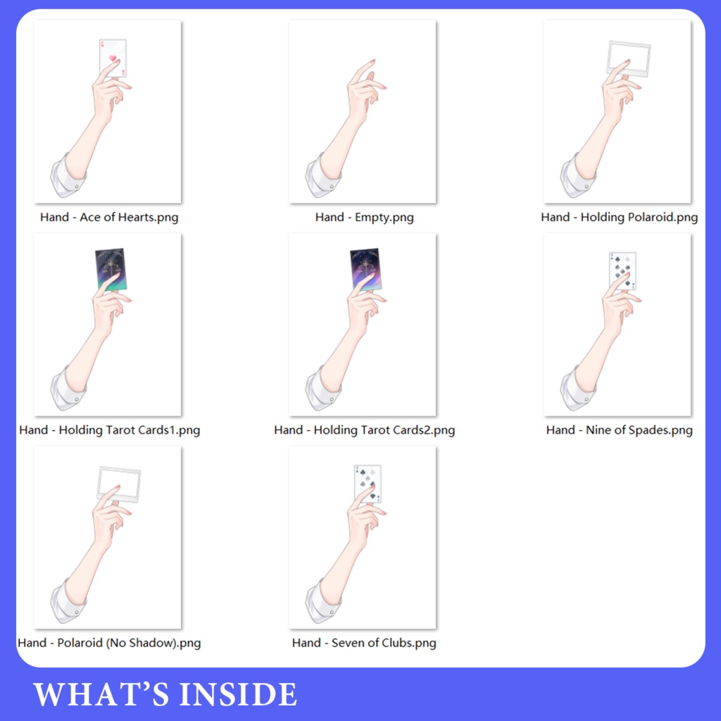 Hand Assets Pack 2 | Magician Fortune Teller丨VTuber Assets 丨Vtuber Outfit Asset | Ready to use | Vtuber Studio