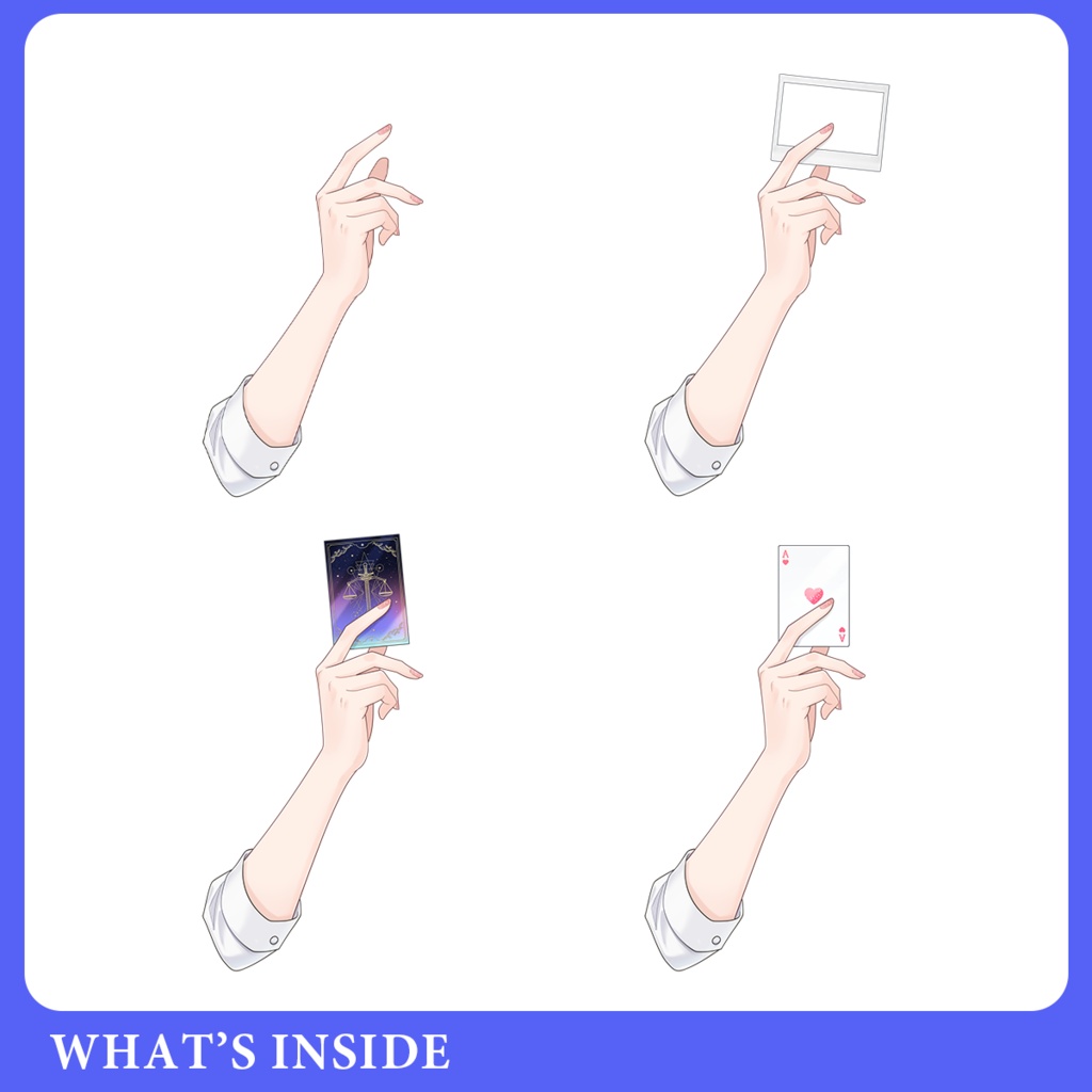 Hand Assets Pack 2 | Magician Fortune Teller丨VTuber Assets 丨Vtuber Outfit Asset | Ready to use | Vtuber Studio