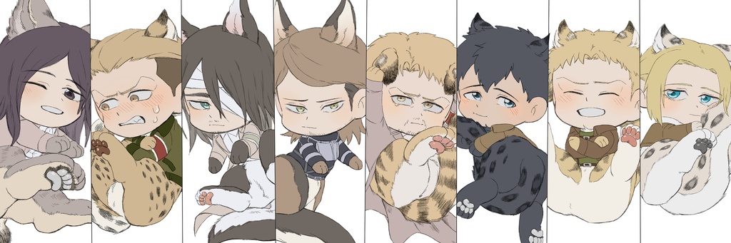 進撃のけもちゃん ころりんアクリルキーホルダー2022ver