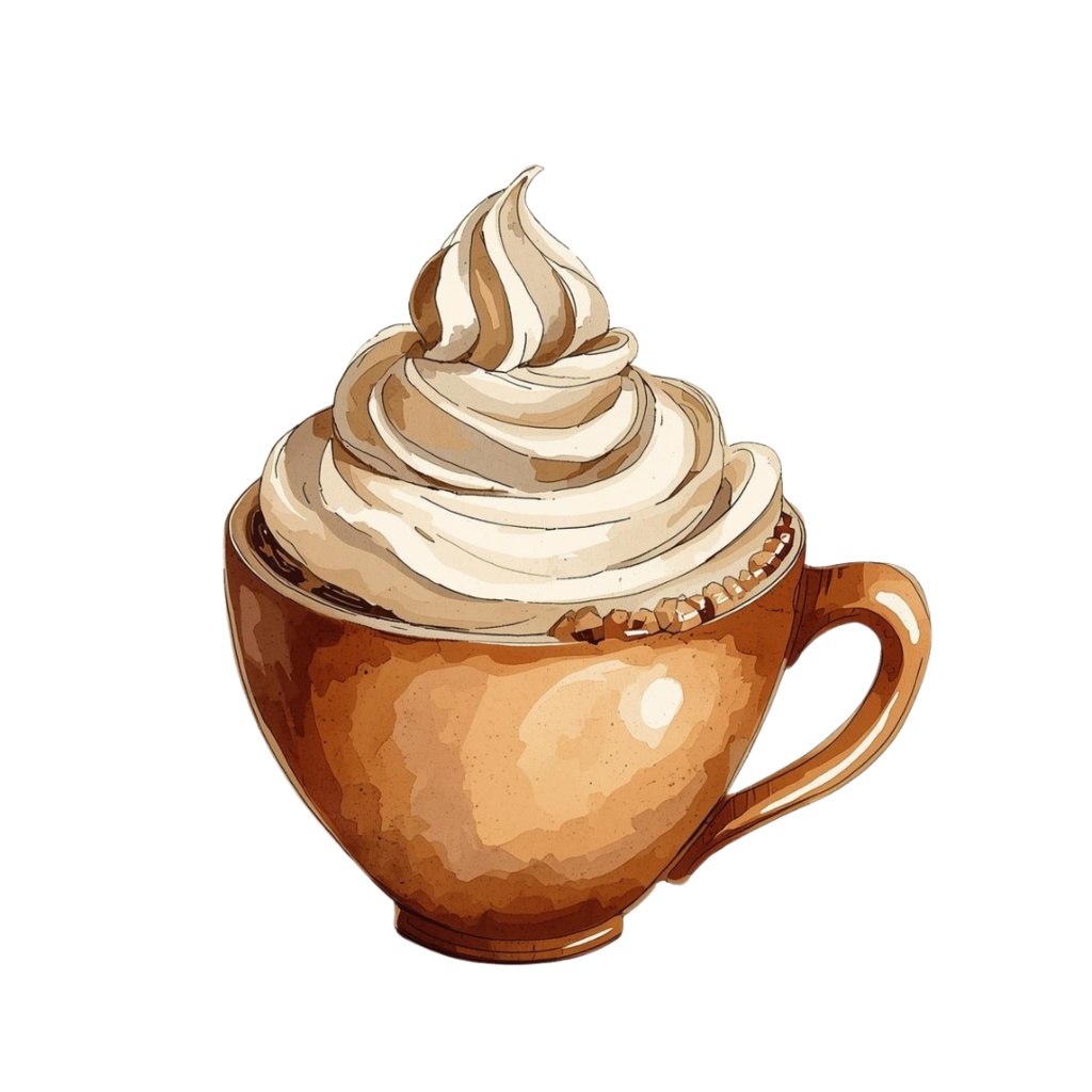 レトロ喫茶店メニュー クリップアートセット